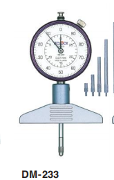 日本得樂TECLOCK針盤式深度計(jì)DM-233帶表深度規(guī)