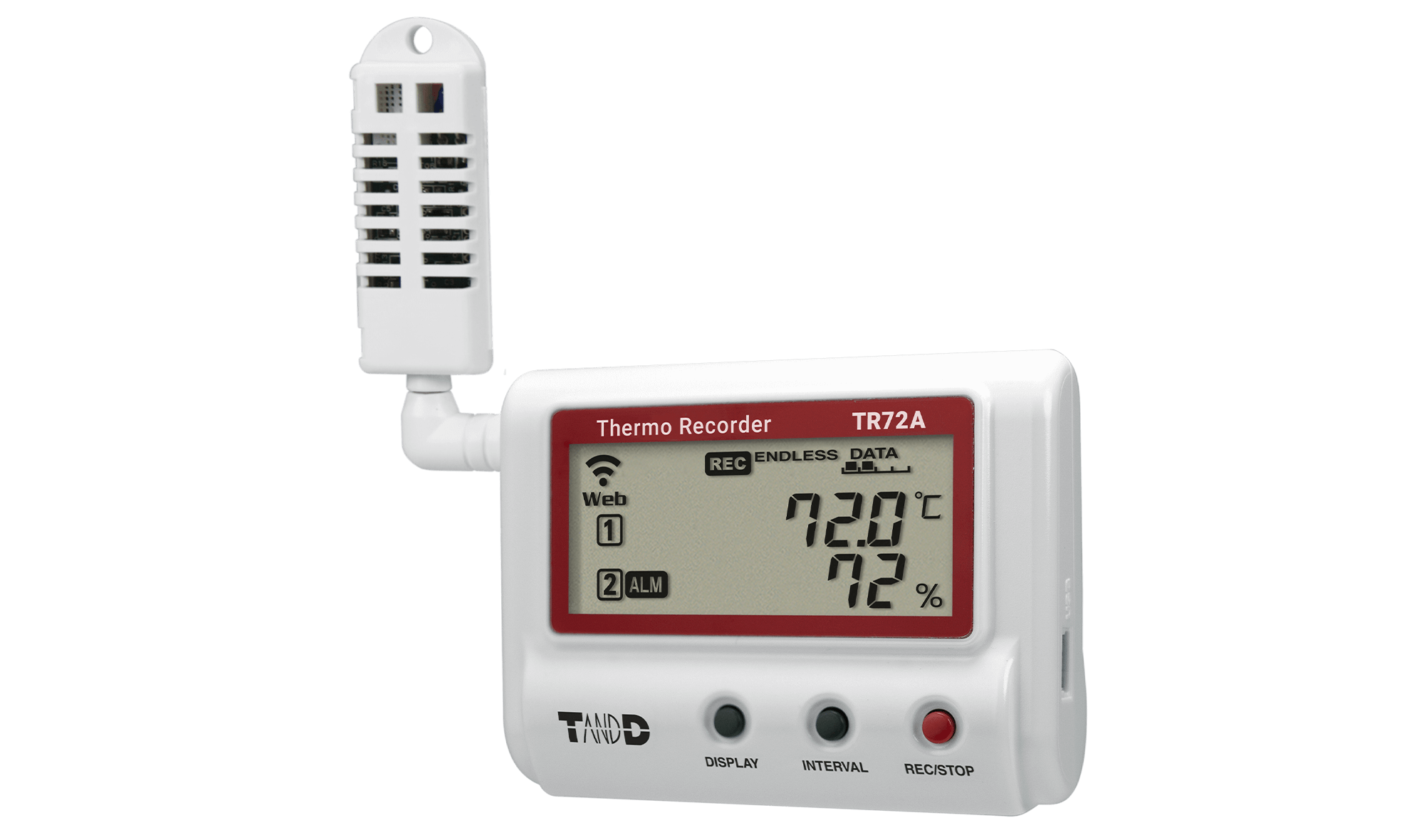 日本進(jìn)口TANND溫濕度記錄儀TR72A支持藍(lán)牙 