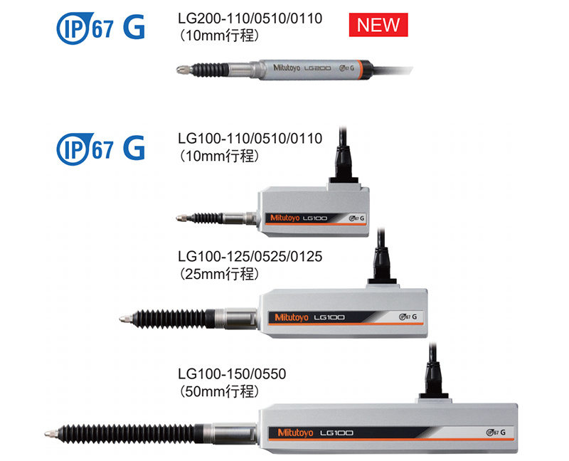 日本進口耐環境型高精度光柵式接觸位移傳感器LG100-110