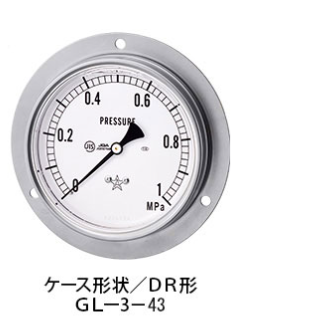 migishita日本進口GL-3-43甘油壓力表